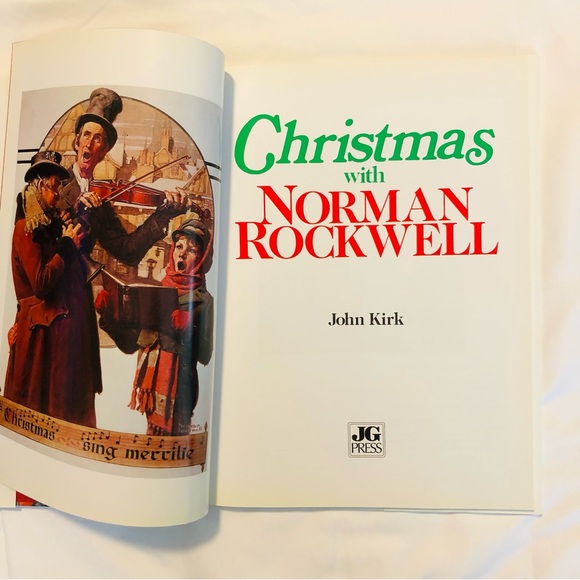 Christmas With Norman Rockwell Coffee Table Book 13” x 10” Hard Cover John Kirk - Picture 5 of 5